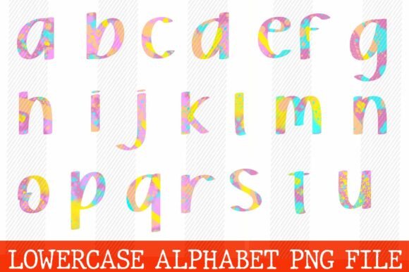 A Splash of Whimsy: Using Pastel Splatter Lowercase Alphabet Soft