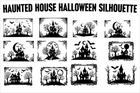Dark Spooky Haunted House Scenes: Your Halloween Design Toolkit