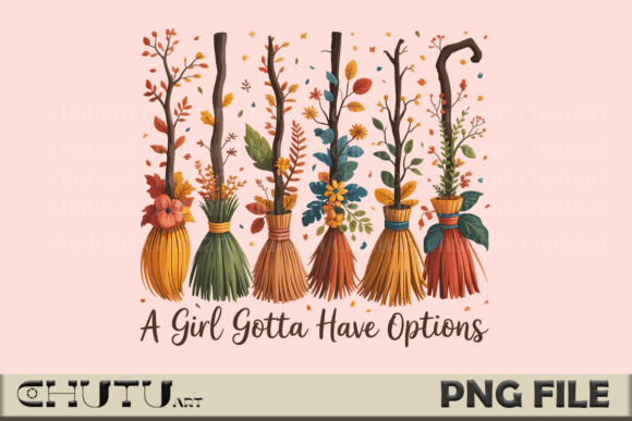 Embrace Autumn Magic: Fall Witch Brooms PNG Clipart
