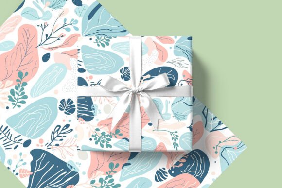 Gift Box and Flat Paper Mockup: Professional Presentation