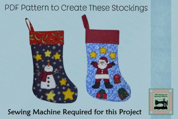 PDF Pattern Santa & Snowman Stockings: A Festive Crafting Guide