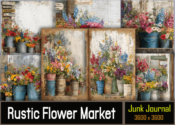 Rustic Flower Market Junk Journal: A Designer's Field Guide