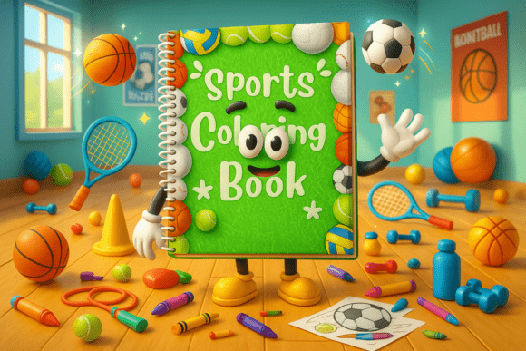 🏅 Sports Coloring Book for Kids: Creative Play