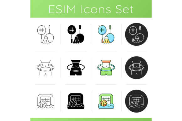 Summer Camp Activities Icons Set: Capture the Spirit of Outdoor Fun