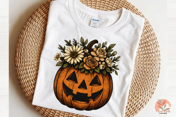 Trendy Grunge Floral Pumpkin Vintage PNG: A Designer's Guide