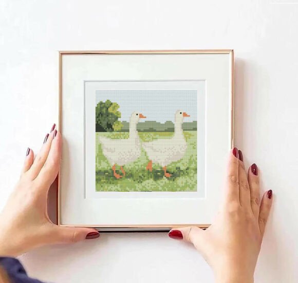 Walking Geese Nature Cross Stitch PDF: A Stitcher's Guide